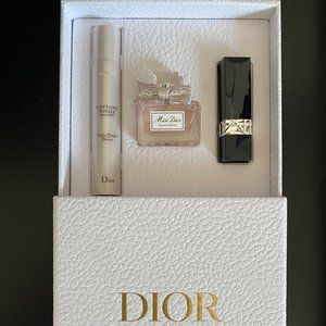 Dior Gift Set With Capture Totale Serum, Rouge Lipstick 999, & Miss Dior Perfume